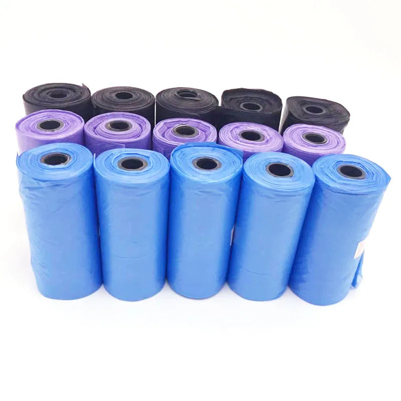 5Rolls 100pcs Cat Dog Poop Bags Outdoor House for Dogs Clean Refill Garbage Bag Dog Accessories-BT8D