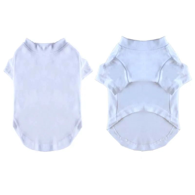 Dog T-shirt Summer Sleeve Design Pet Clothes Cotton Soft Puppy Shirts Breathable Clothing for Small Medium Large Dogs