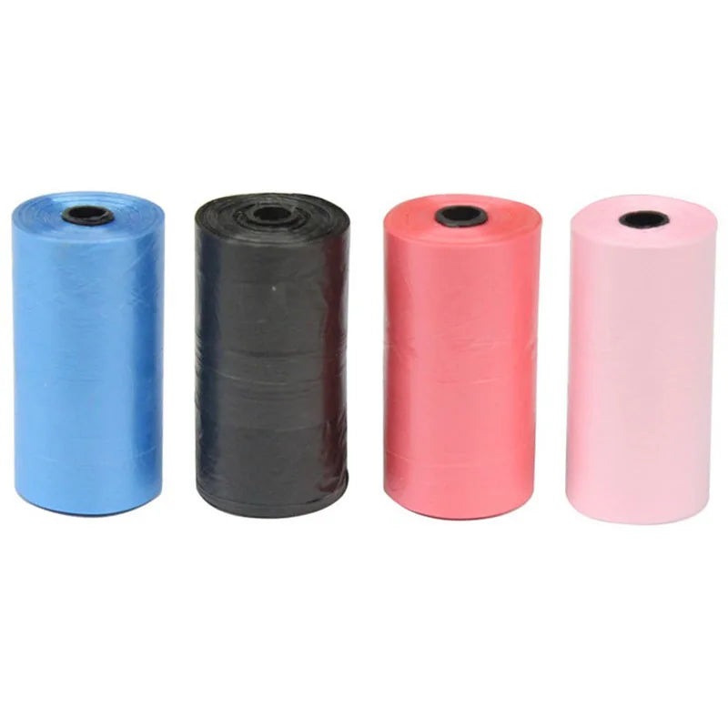 5Rolls 100pcs Cat Dog Poop Bags Outdoor House for Dogs Clean Refill Garbage Bag Dog Accessories-BT8D