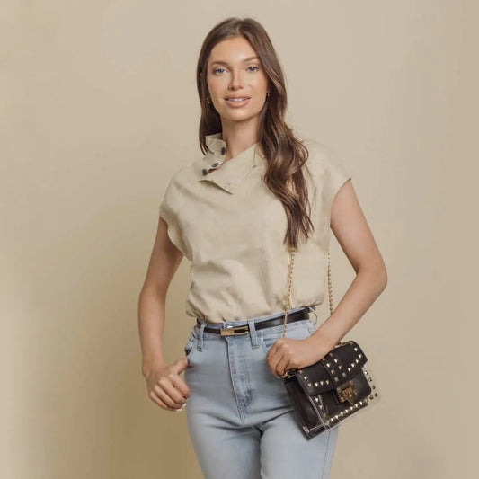 Betty Shoulder Bag -Clear/Black-BT8D