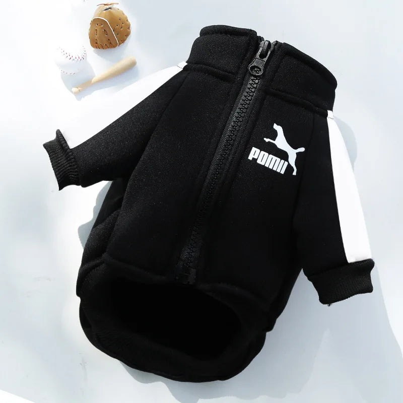 Baseball Dog Jacket Winter Dog Clothes for Small Medium Dogs Puppy Pet Vest French Bulldog Sweatshirt Chihuahua Costume Pug Coat-BT8D