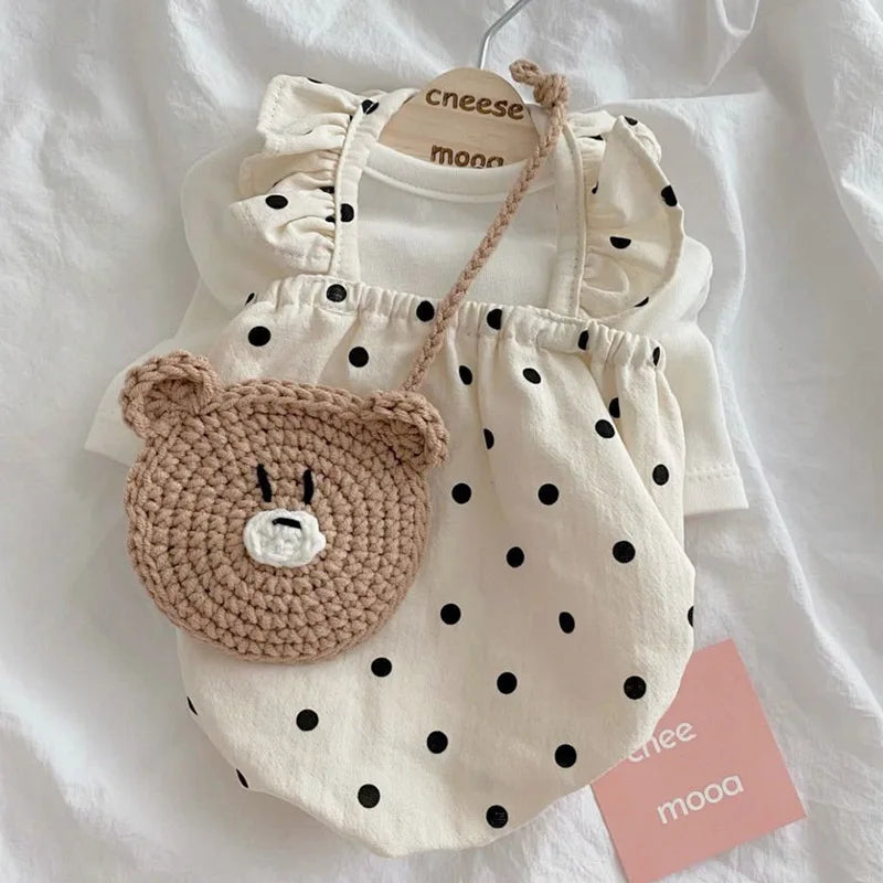Cute Pet Dog Dress Dot Dog Summer Clothes Puppy Skirt Chihuahua Bichon French Bulldog Clothing Thin Girl Dog Costume Cat Dresses-BT8D