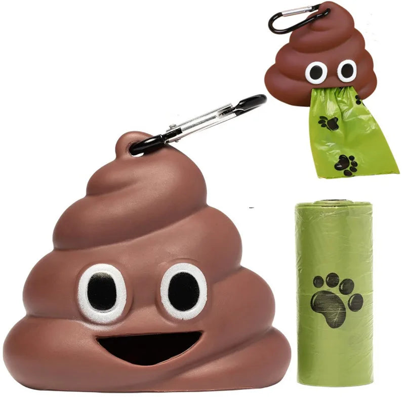 Biodegradable Pet Waste Bags Thickened Portable Printed Dog Poop Bags Eco-friendly Outdoor Pet Poop Pickup Bags with Organizer-BT8D