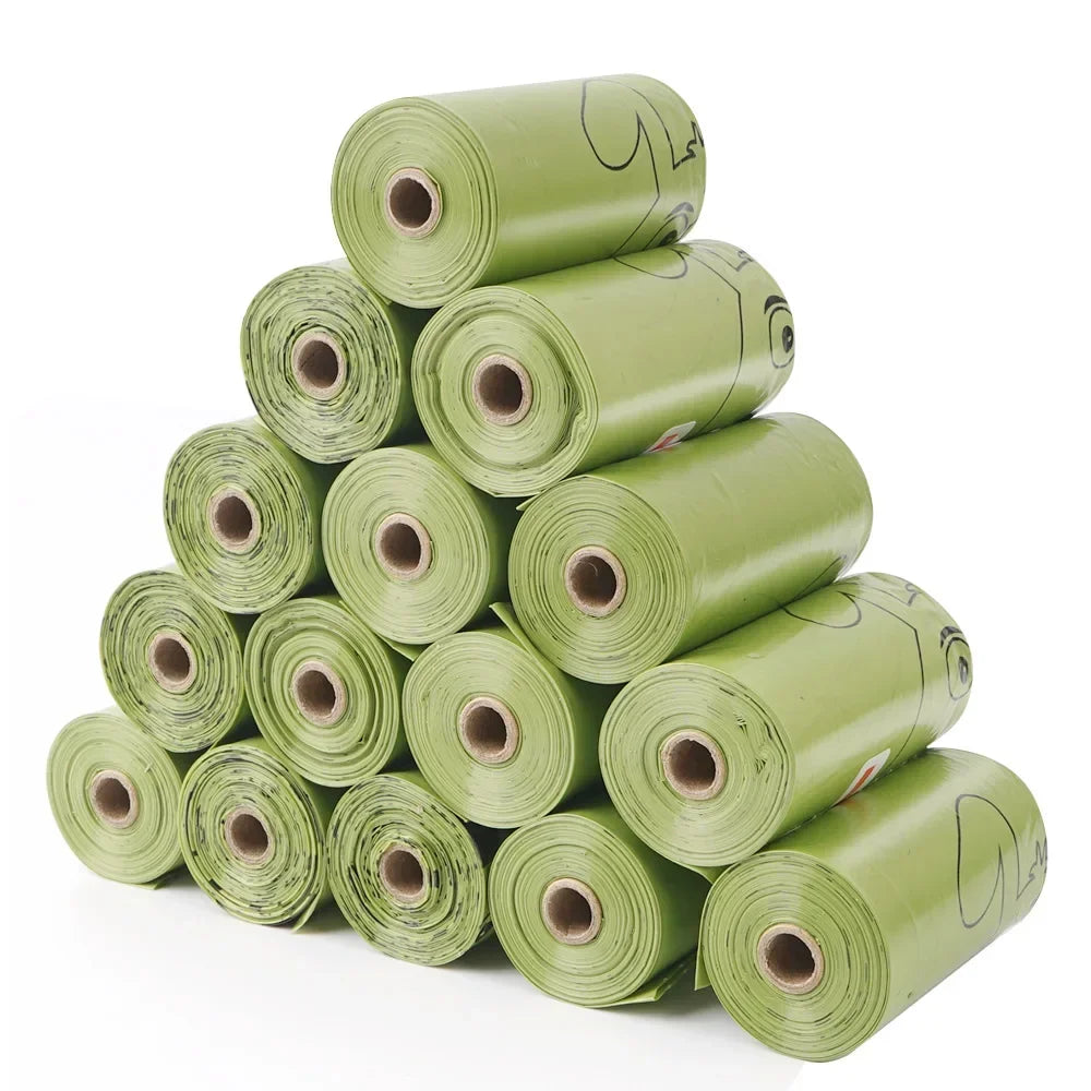 10 Rolls Biodegradable Dog Poop Bags Thickened Pet Garbage Bag Eco-Friendly Dog Waste Bags Portable Pick-Up Poop Cleaning Bag-BT8D