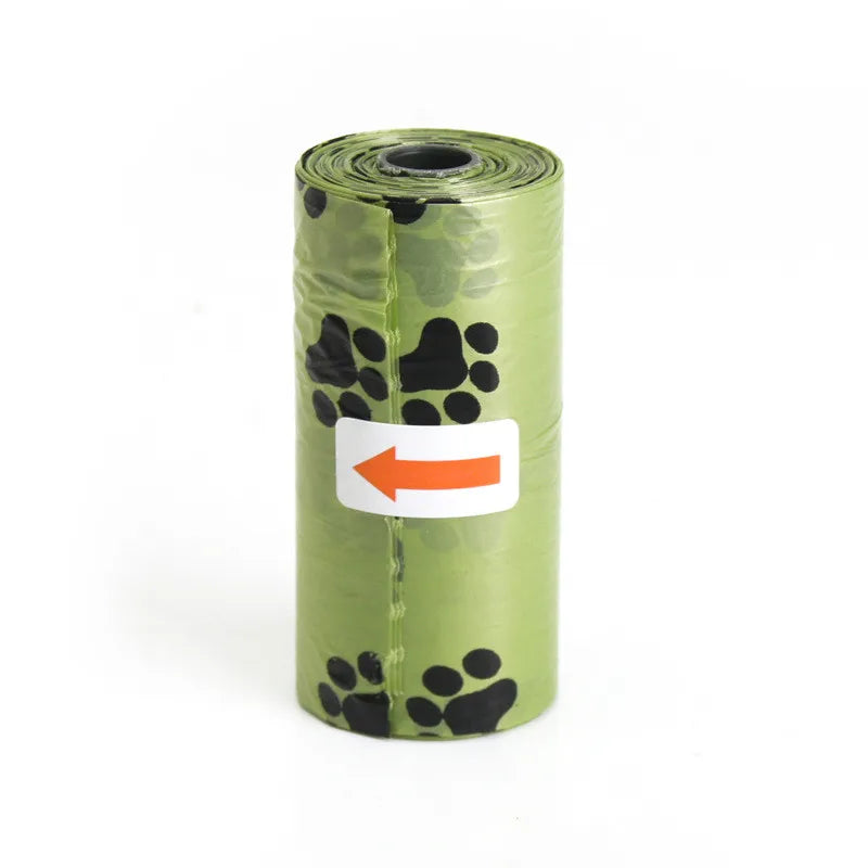 Biodegradable Pet Waste Bags Thickened Portable Printed Dog Poop Bags Eco-friendly Outdoor Pet Poop Pickup Bags with Organizer-BT8D