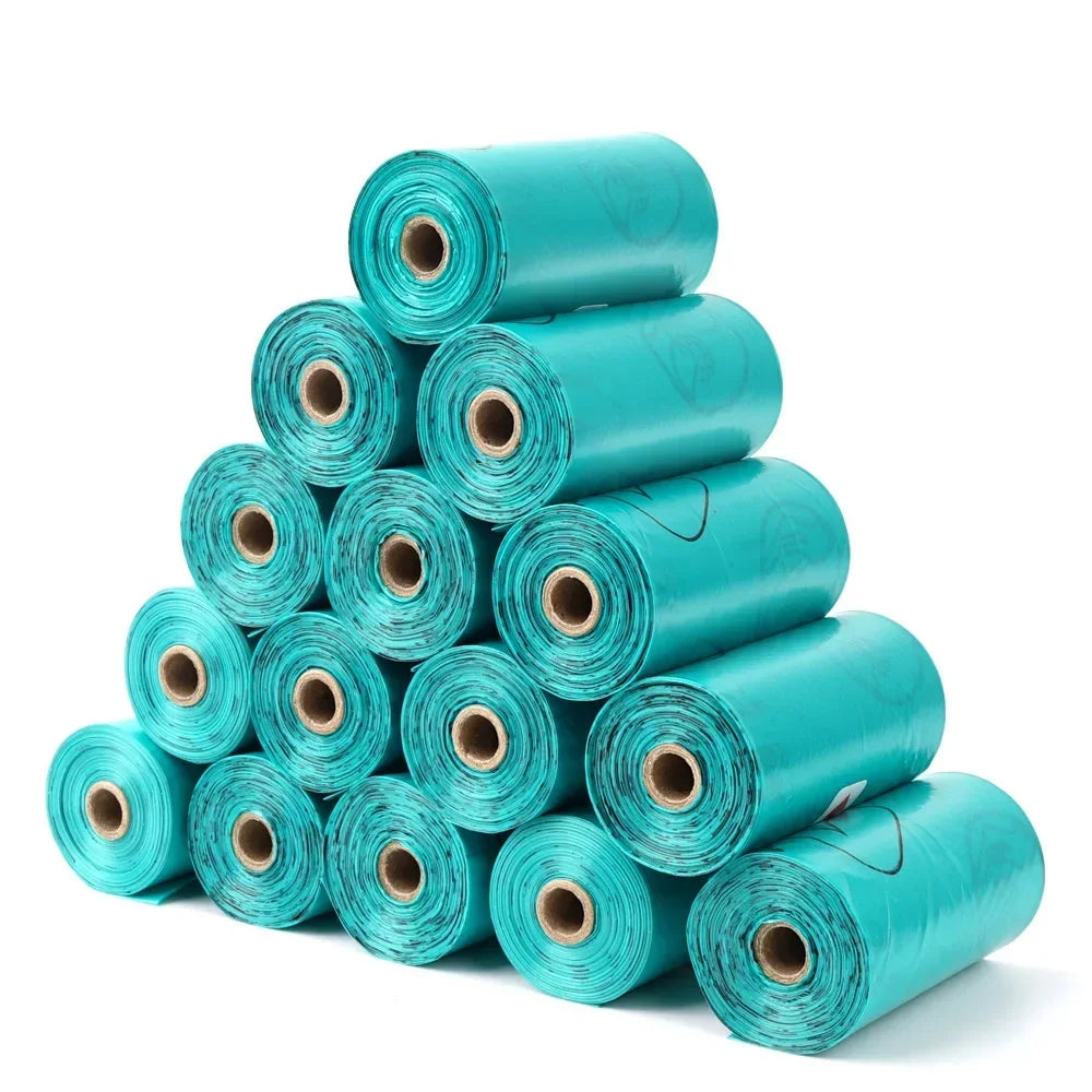 10 Rolls Biodegradable Dog Poop Bags Thickened Pet Garbage Bag Eco-Friendly Dog Waste Bags Portable Pick-Up Poop Cleaning Bag-BT8D