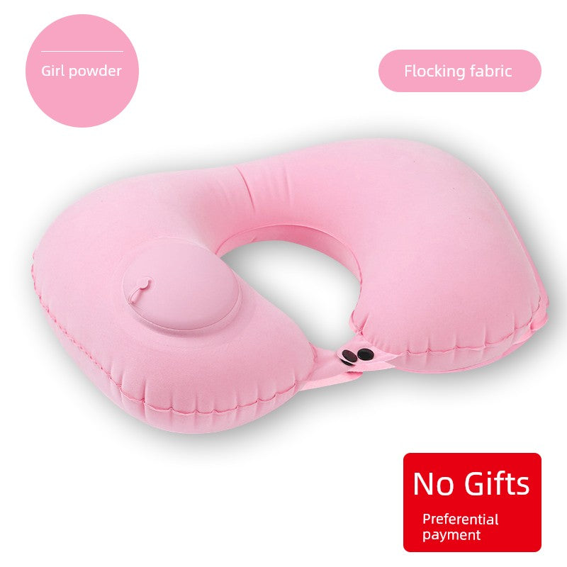 Car Press Neck Protection Travel Inflatable U Pillow-BT8D