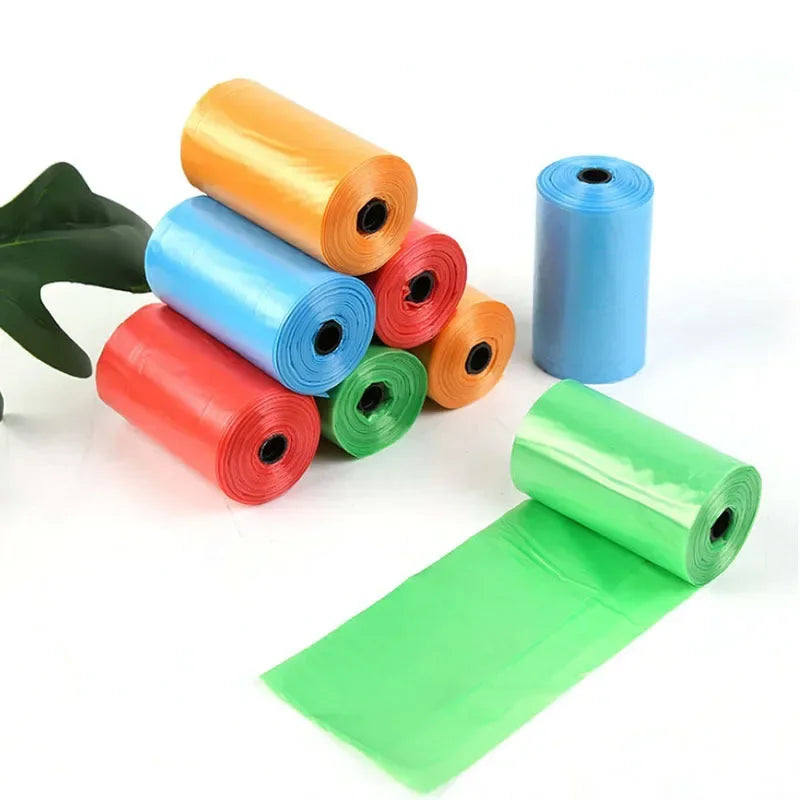 5Rolls 100pcs Cat Dog Poop Bags Outdoor House for Dogs Clean Refill Garbage Bag Dog Accessories-BT8D