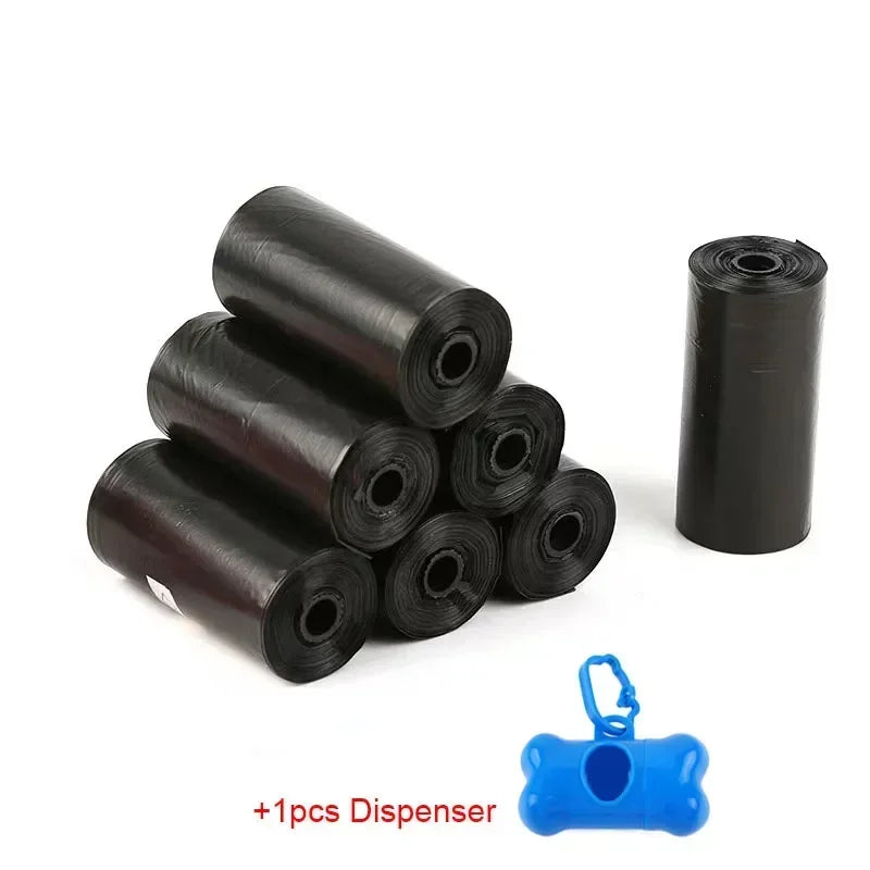 5Rolls 100pcs Cat Dog Poop Bags Outdoor House for Dogs Clean Refill Garbage Bag Dog Accessories-BT8D