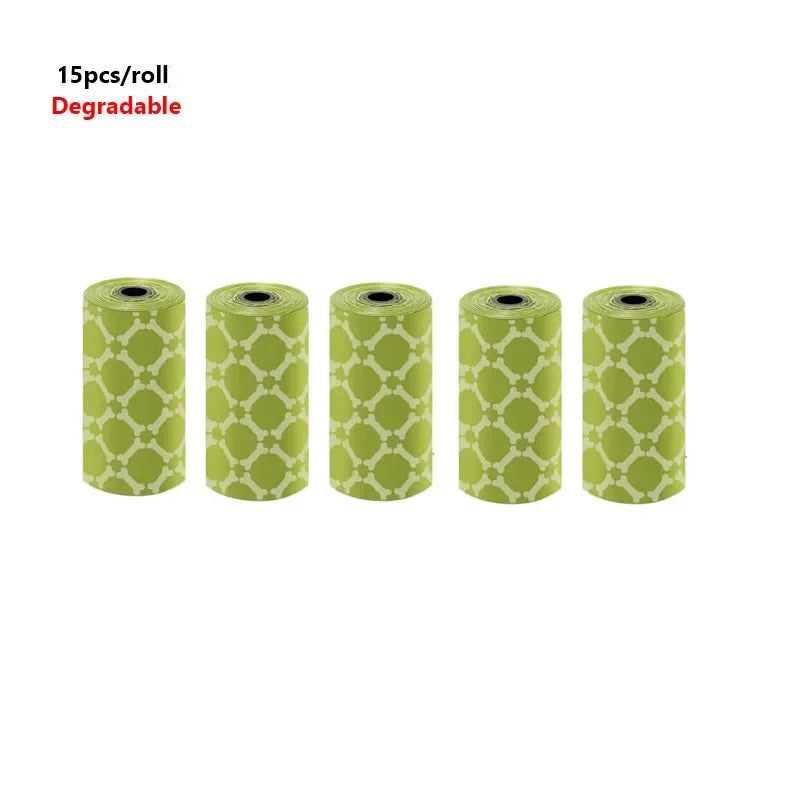 5Rolls 100pcs Cat Dog Poop Bags Outdoor House for Dogs Clean Refill Garbage Bag Dog Accessories-BT8D