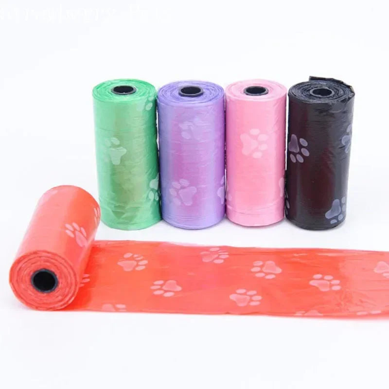 5Rolls 100pcs Cat Dog Poop Bags Outdoor House for Dogs Clean Refill Garbage Bag Dog Accessories-BT8D
