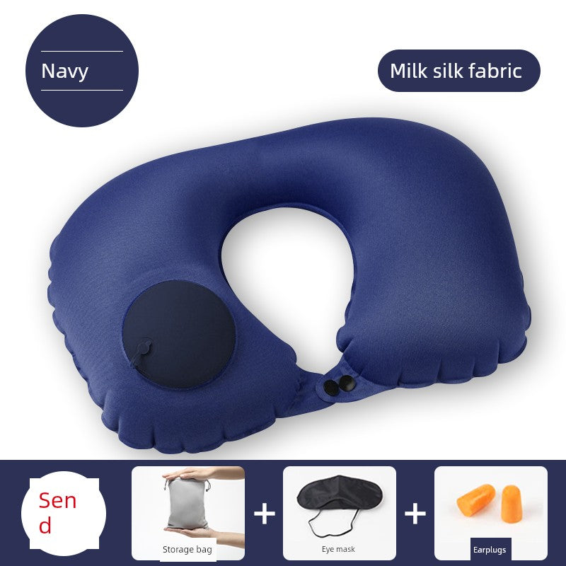Car Press Neck Protection Travel Inflatable U Pillow-BT8D