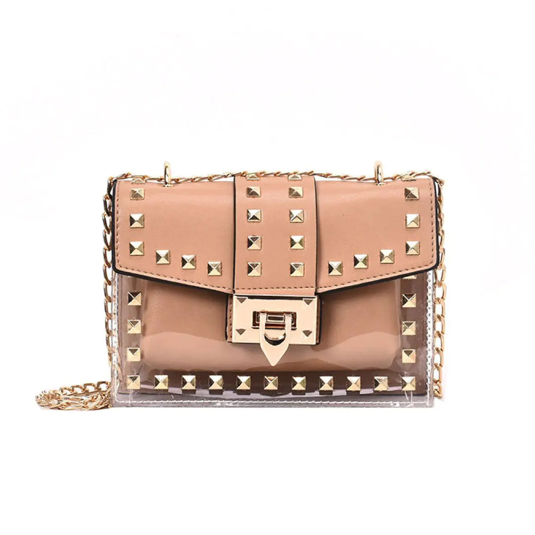 Betty Shoulder Bag -Clear/Rose-BT8D
