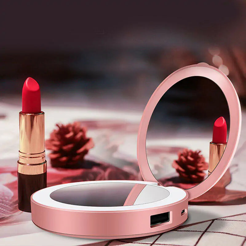 Charging Treasure Makeup Mirror With Light-BT8D