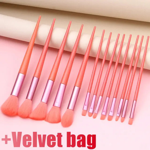 13Pcs Soft Fluffy Makeup Brushes Set-BT8D