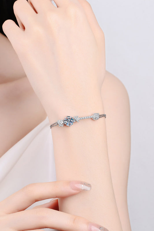2 Carat Moissanite 925 Sterling Silver Bracelet-BT8D