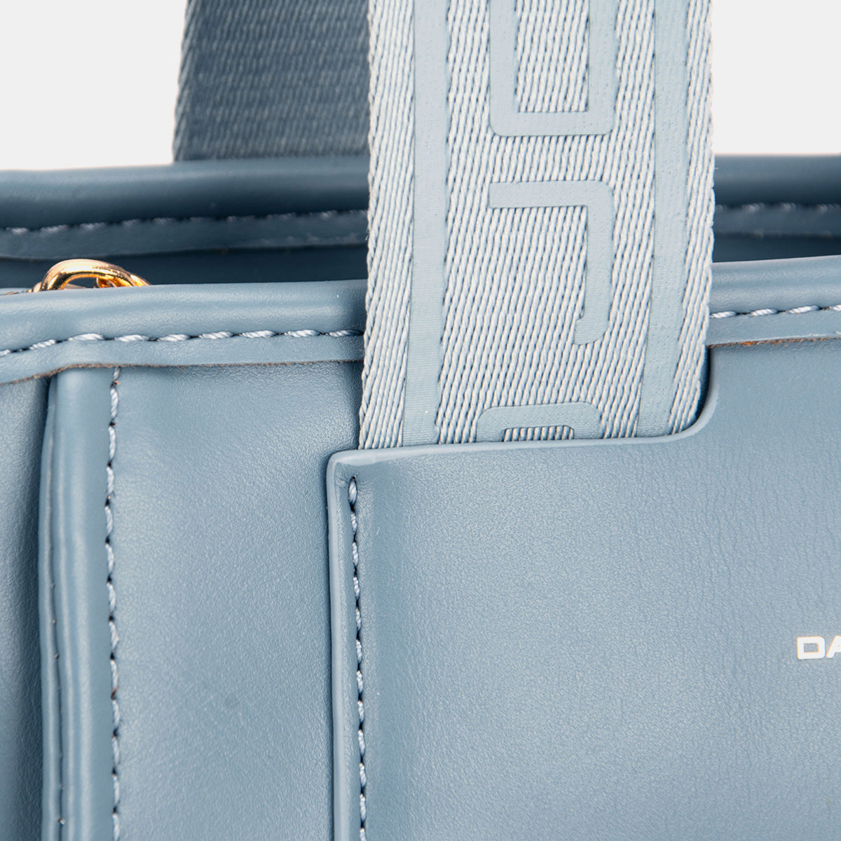 David Jones Small Handbag with Embossed Pattern Handles-BT8D