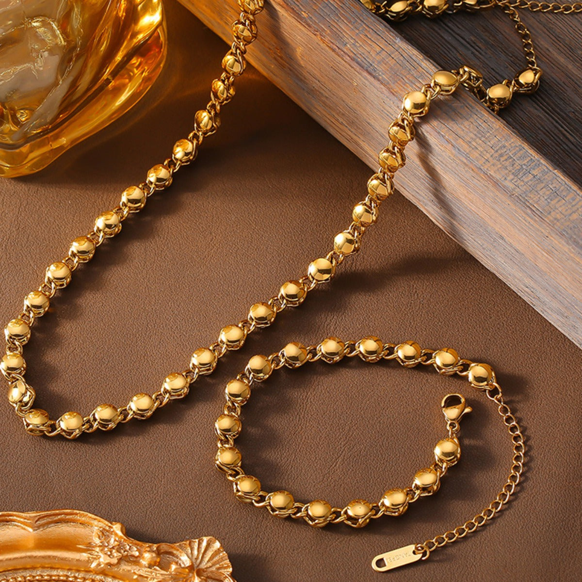 18K Gold-Plated Copper Necklace-BT8D
