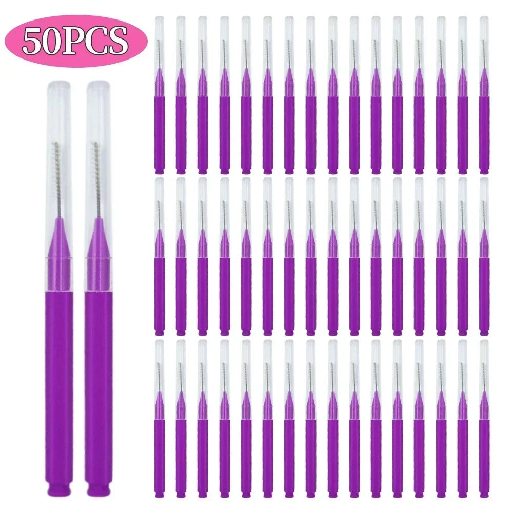 5/10/50PCS Mini Eyebrow Brush Brow Perm Brush Disposable Brow Lifting Brushes Bendable Micro Eyelash Brush Applicators Tools-BT8D
