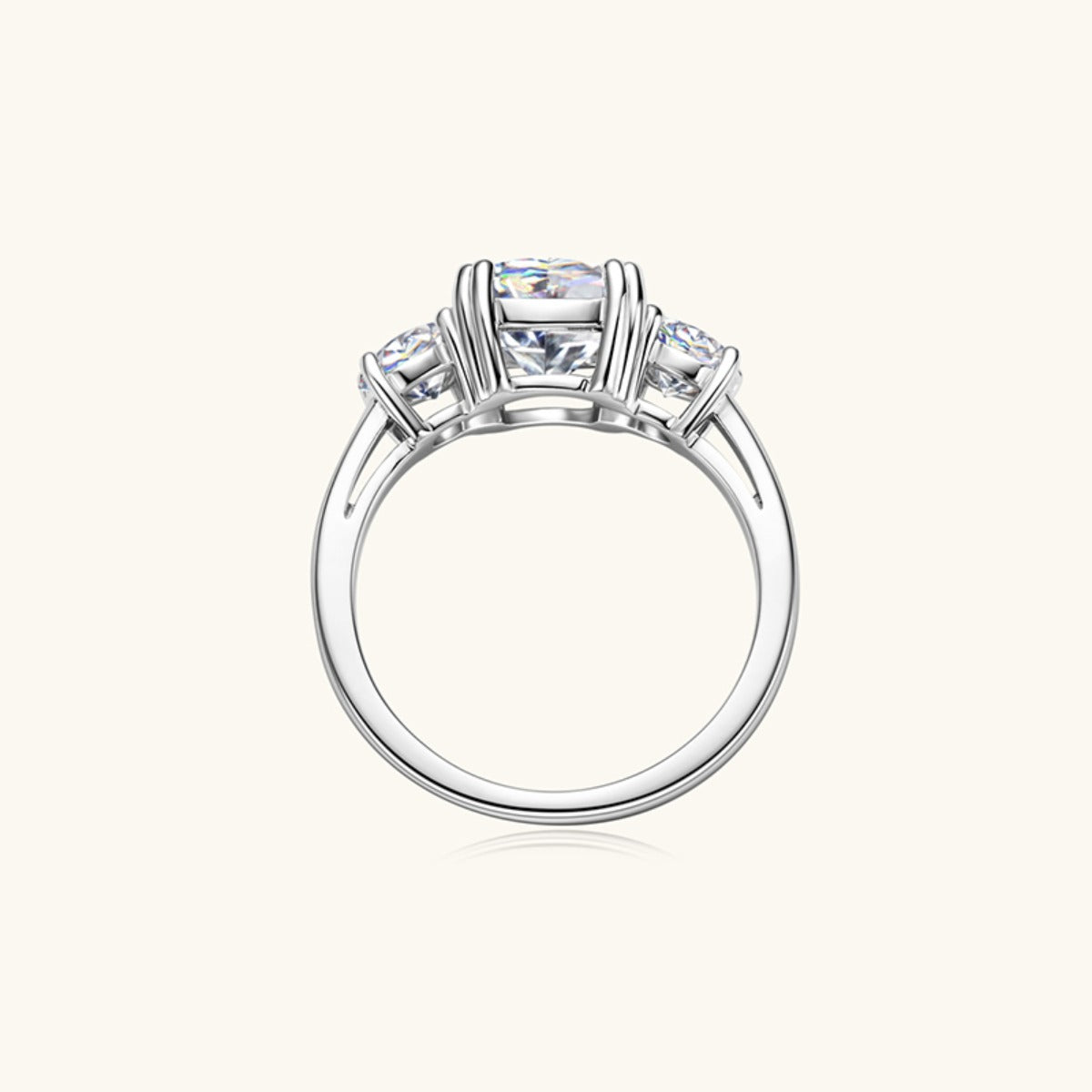 3.5 Carat Moissanite 925 Sterling Silver Ring-BT8D