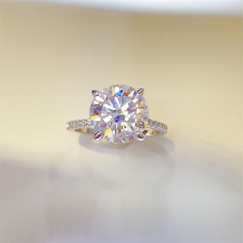5 Carat Moissanite 925 Sterling Silver Ring-BT8D