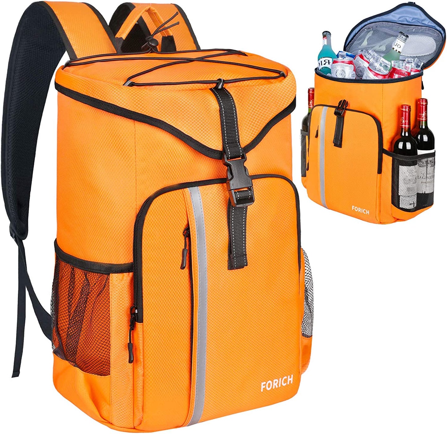 Backpack Cooler Leakproof Insulated Waterproof Backpack Cooler Bag, Lightweight Soft Beach Cooler Backpack for Men Women to Work Lunch Picnics Camping Hiking, 30 Cans-BT8D