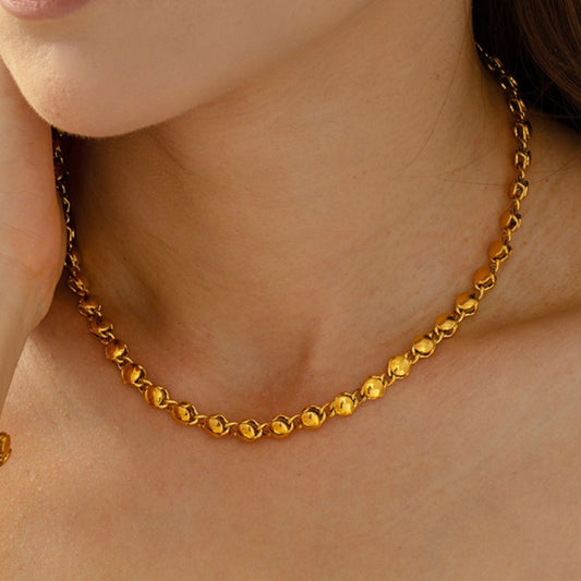 18K Gold-Plated Copper Necklace-BT8D