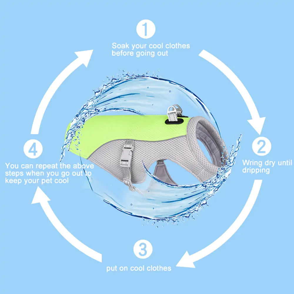 Breathable Summer Dog Cooling Vest-BT8D