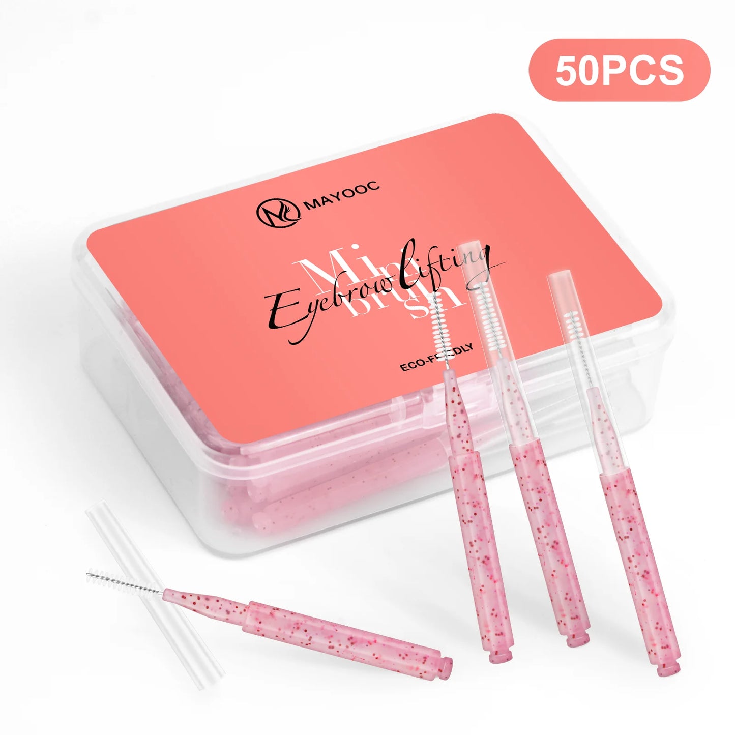 5/10/50PCS Mini Eyebrow Brush Brow Perm Brush Disposable Brow Lifting Brushes Bendable Micro Eyelash Brush Applicators Tools-BT8D