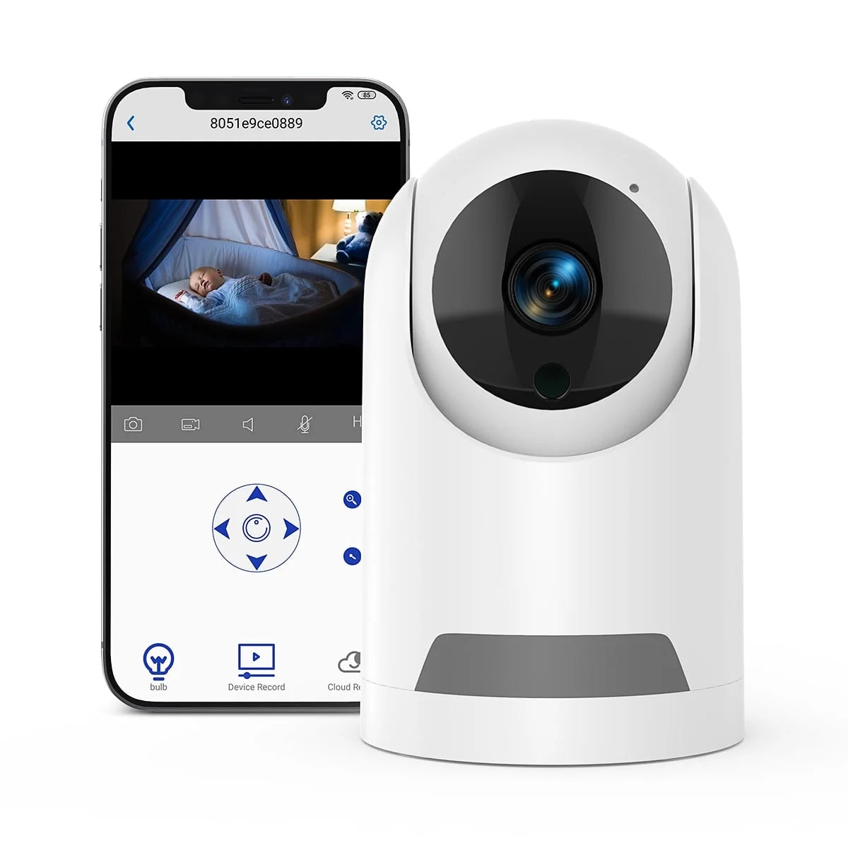 Baby Monitor -3K 5MP Video Baby Monitor with Camera and Audio - Baby Monitor Wifi Smartphone with Night Vision, Video Recording, App Control, Motion Detection/Tracking, 2-Way Audio-BT8D