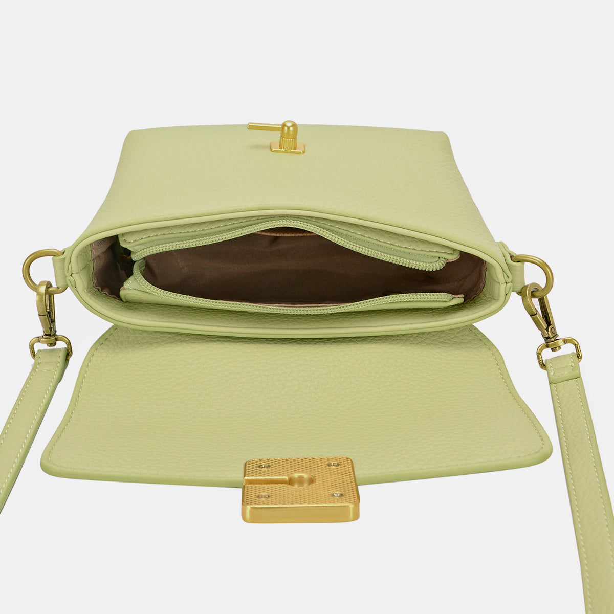 David Jones PU Leather Crossbody Bag-BT8D