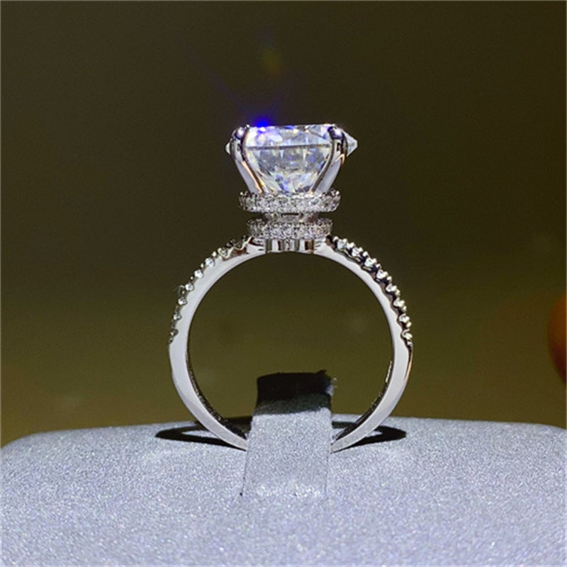 5 Carat Moissanite 925 Sterling Silver Ring-BT8D