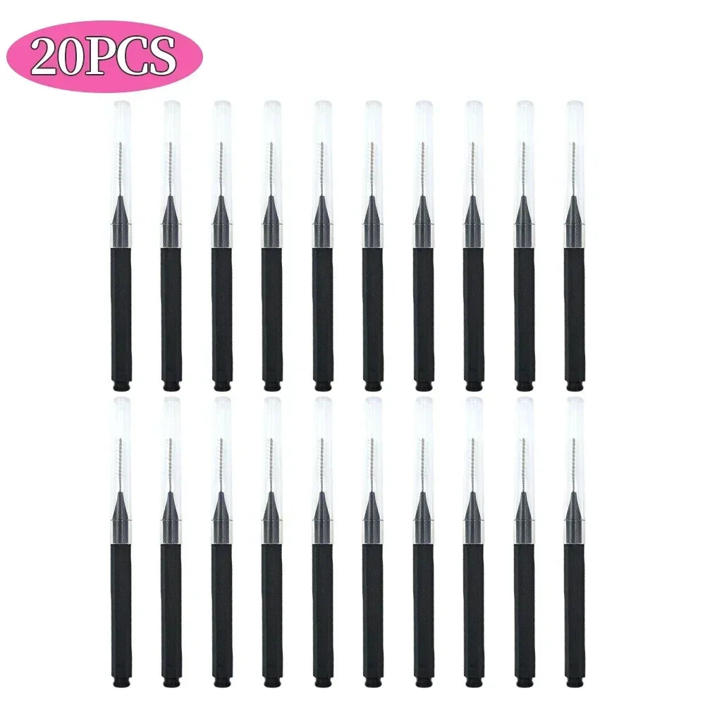 5/10/50PCS Mini Eyebrow Brush Brow Perm Brush Disposable Brow Lifting Brushes Bendable Micro Eyelash Brush Applicators Tools-BT8D