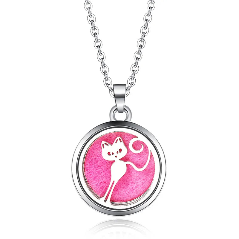 Aromatherapy Pendant Necklace Essential Oil Diffuser-BT8D