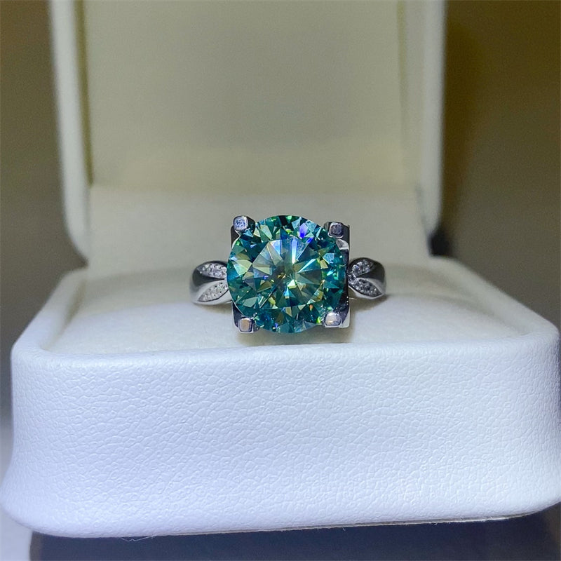 5 Carat Moissanite Zircon 925 Sterling Silver Ring-BT8D