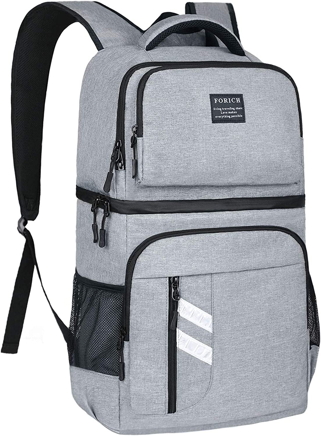 Backpack Cooler Leakproof Insulated Waterproof Backpack Cooler Bag, Lightweight Soft Beach Cooler Backpack for Men Women to Work Lunch Picnics Camping Hiking, 30 Cans-BT8D