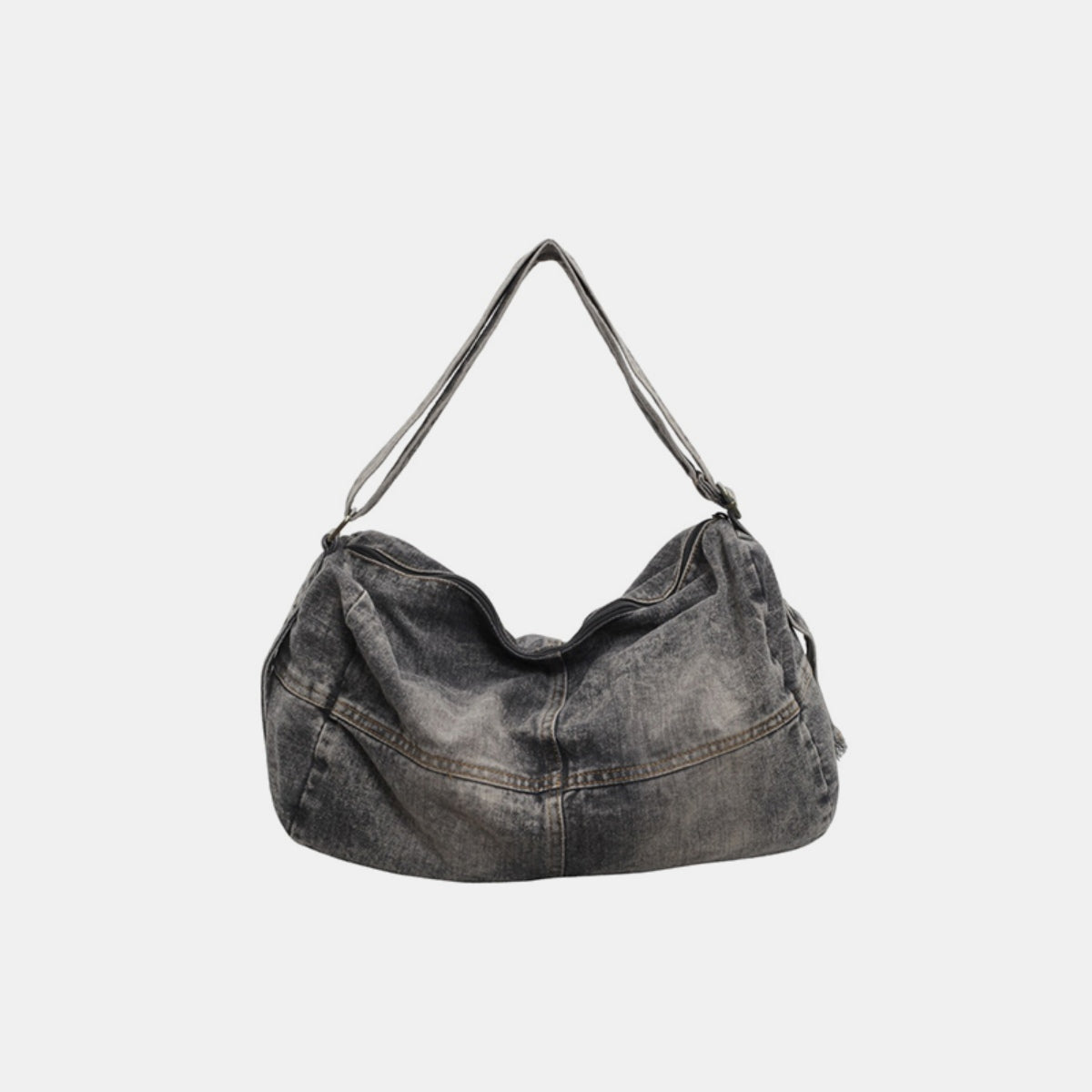 Adjustable Strap Denim Tote Bag-BT8D