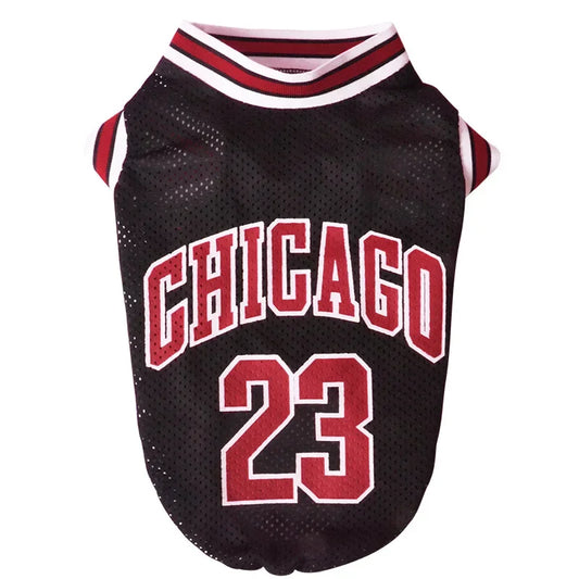 Mesh Breathable Dog Clothes Schnauzer Teddy Sport Large Dog Jersey Basketball Clothing Puppy T-Shirts Summer Pet Cat Shirts
