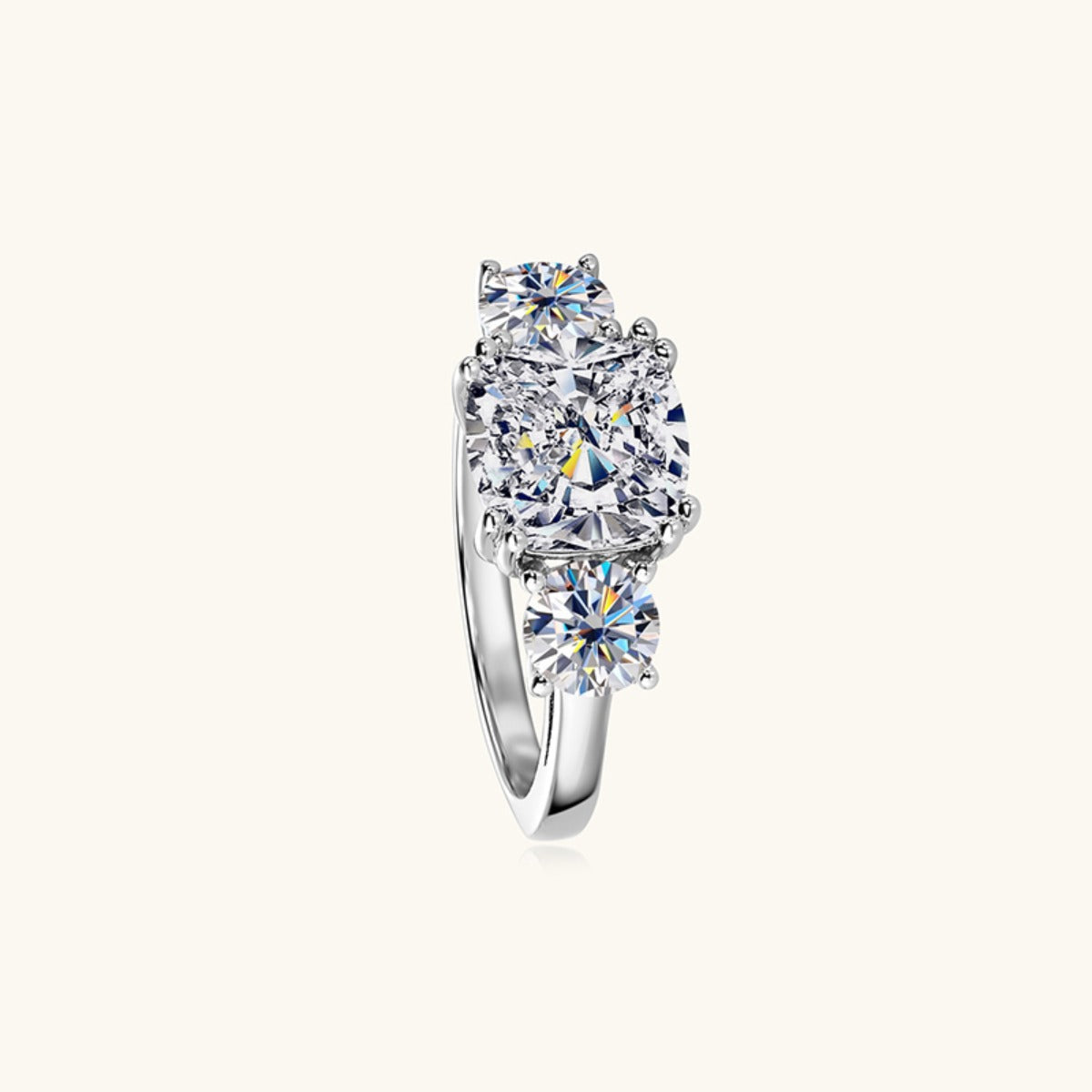 3.5 Carat Moissanite 925 Sterling Silver Ring-BT8D