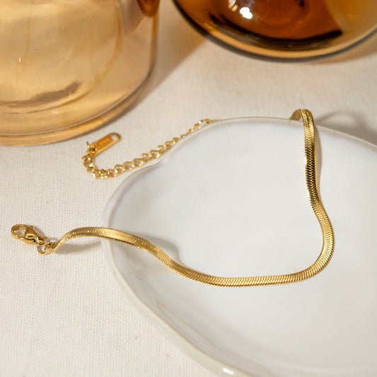 18K Gold-Plated Ankle Bracelet-BT8D