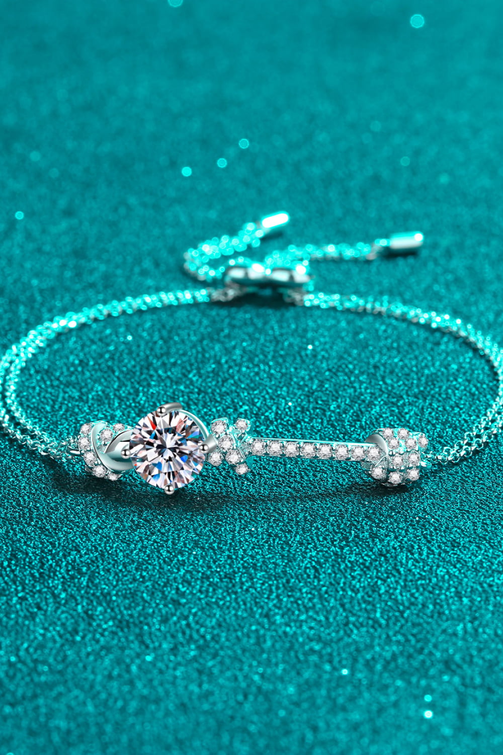 2 Carat Moissanite 925 Sterling Silver Bracelet-BT8D