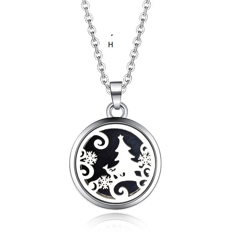 Aromatherapy Pendant Necklace Essential Oil Diffuser-BT8D