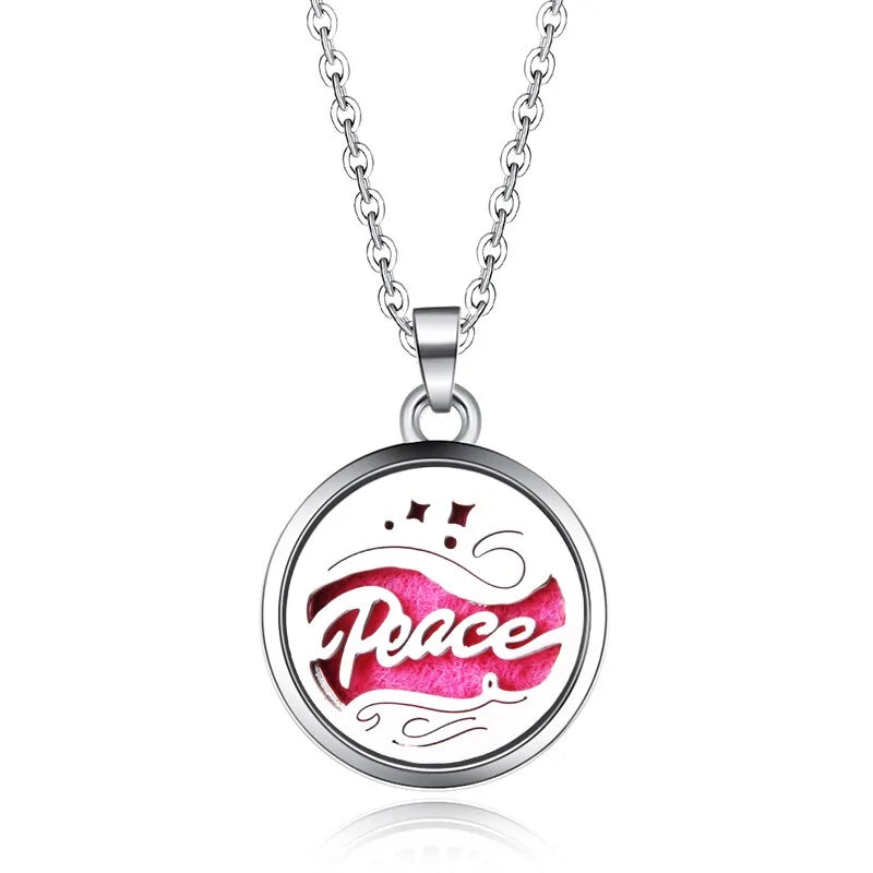 Aromatherapy Pendant Necklace Essential Oil Diffuser-BT8D