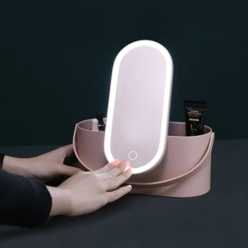 LED Lighted Makeup Organizer