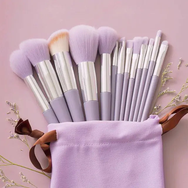 13Pcs Soft Fluffy Makeup Brushes Set-BT8D