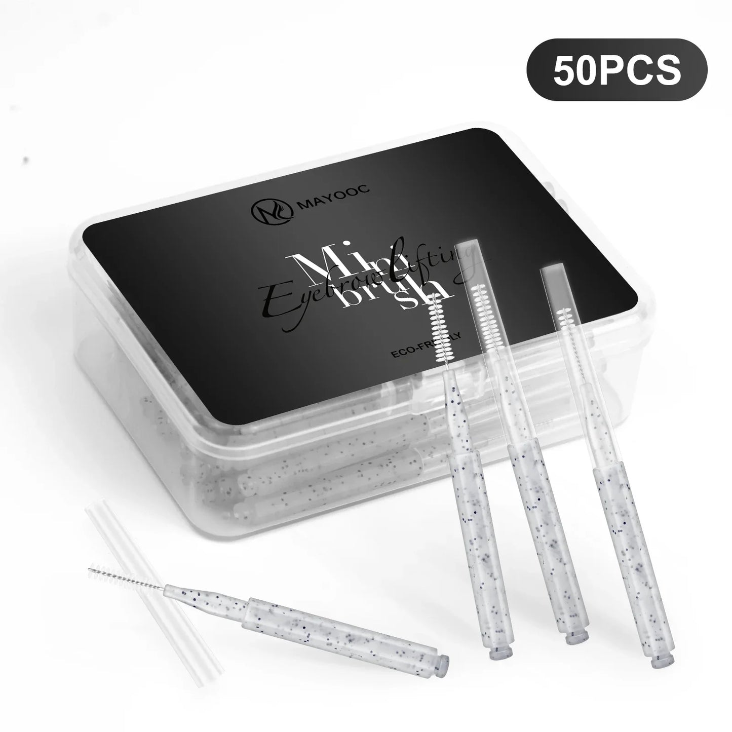 5/10/50PCS Mini Eyebrow Brush Brow Perm Brush Disposable Brow Lifting Brushes Bendable Micro Eyelash Brush Applicators Tools-BT8D