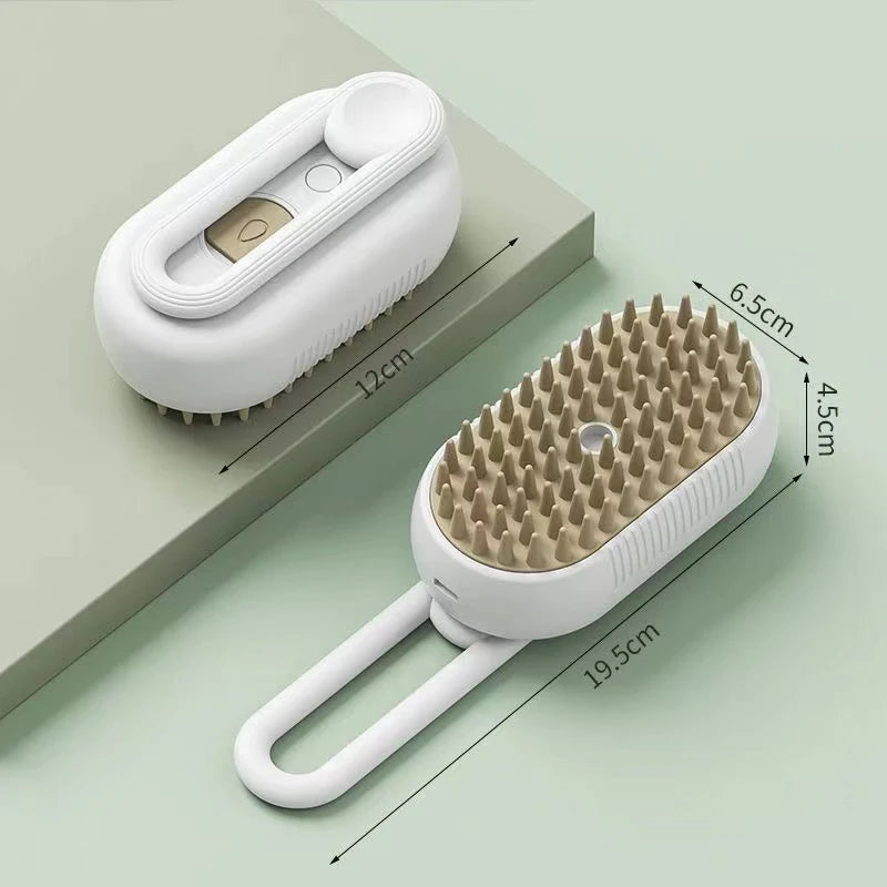 Cat Steam Brush Steamy Dog Brush 3 in 1 Electric Spray Cat Hair Brushes for Massage Pet Grooming Comb Hair Removal Combs-BT8D