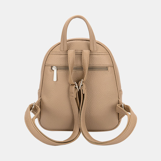 David Jones PU Leather Backpack Bag-BT8D