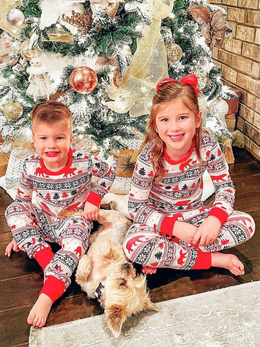 Christmas Long Sleeve Top and Pants Set-BT8D