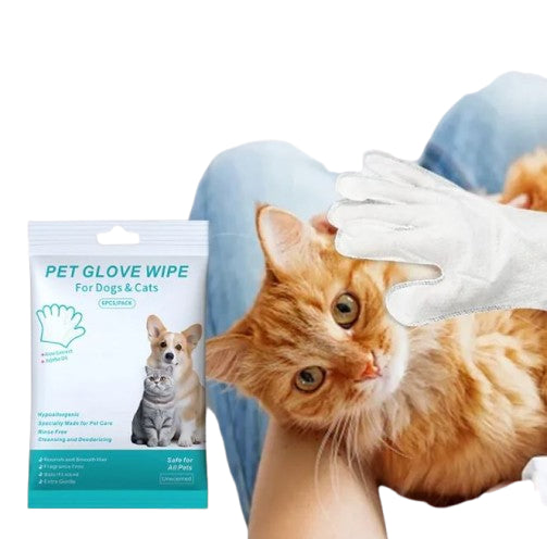 Pet Cleaning Gloves & Wipes